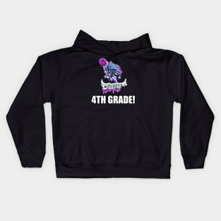 4TH Grade Jelly Basketball Jelly Fish Kids Teens Back To School Sports Kids Hoodie